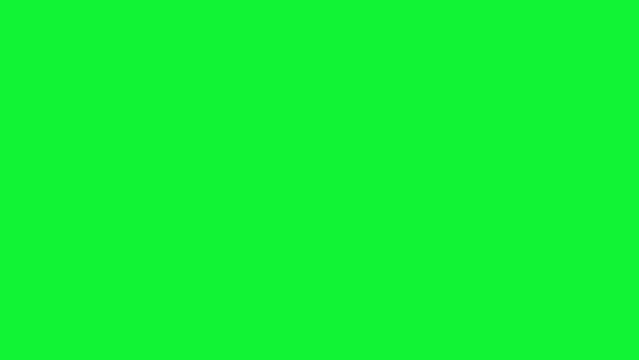Unwrapping gift revealing a green screen - Stop Motion Animation - White ribbon with bow on a black background. Chroma key. Black Friday.