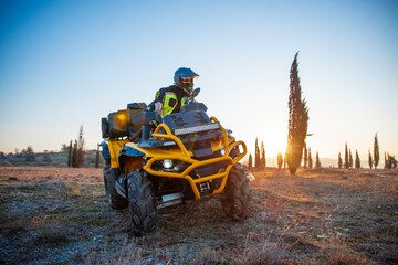 Girl riding a quad bike © Addy