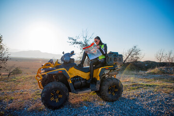 Girl riding a quad bike © Addy