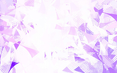 Light Purple vector backdrop with lines, triangles.