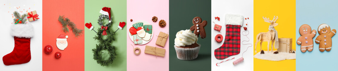 Festive collection for Merry Christmas and Happy New Year celebration