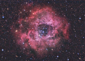 The Rosette Nebula in the constellation Monoceros