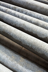 Concrete pipes.