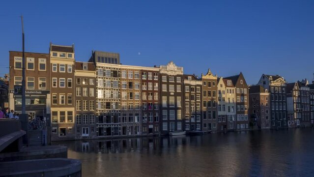 Timelapse of beautiful canals in the Netherland's amazing city of Amsterdam. 