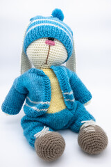 Handmade knitted bunny