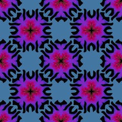 Floral seamless flower pattern for wrapping and linens and fabrics and clothes print and kids and kitchen textiles