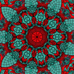 Abstract festive colorful floral vector ethnic tribal pattern,Cute and fancy background for wallpaper, website, textile, greeting cards, wedding invitations, wrapping, book covers, printing design