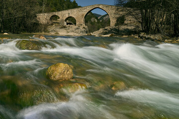 Roman bridge over the river