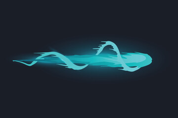 Cartoon laser gun beam. Alien combat weapon rays. Futuristic shot effect. Destructive plasma flow. Bomb blaster attack explosion. Vector game element