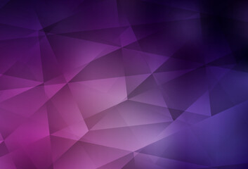 Dark Pink vector abstract mosaic backdrop.
