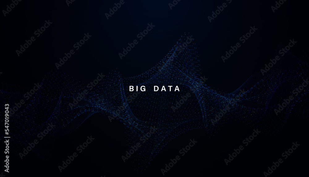 Poster abstract big data vector big data quantum design or the future, complexity of information. large soc