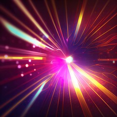 Fototapeta premium Abstract digital lens flare overlays background.