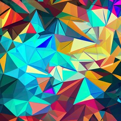 Abstract geometric background, overlapping small polygonal cryst