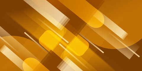 Futuristic Product Stage with Gold. Glossy Architectural Background. Gold background