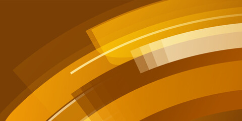 Futuristic Product Stage with Gold. Glossy Architectural Background. Gold background