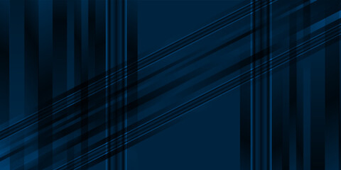 Abstract deep blue background curve and overlap layer with basic simply geometry illustration