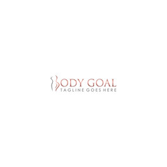 Body goal creative beauty logo design