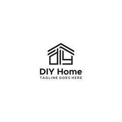Letter DIY home creative logo design