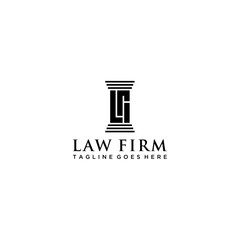LG initial for law firm logo design