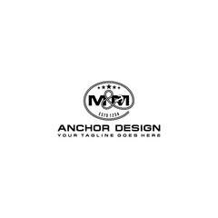 M and M with anchor logo design