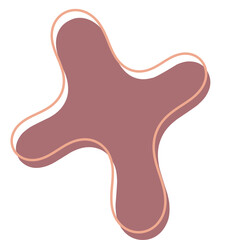 Trendy Liquid Shape Graphic Element