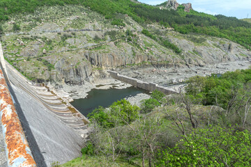 Fototapeta na wymiar Landscape of Studen Kladenets Reservoir, Bulgaria