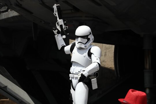 Closeup of the Stormtrooper at Walt Disney World