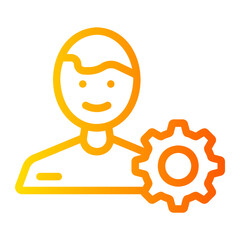 management gradient icon