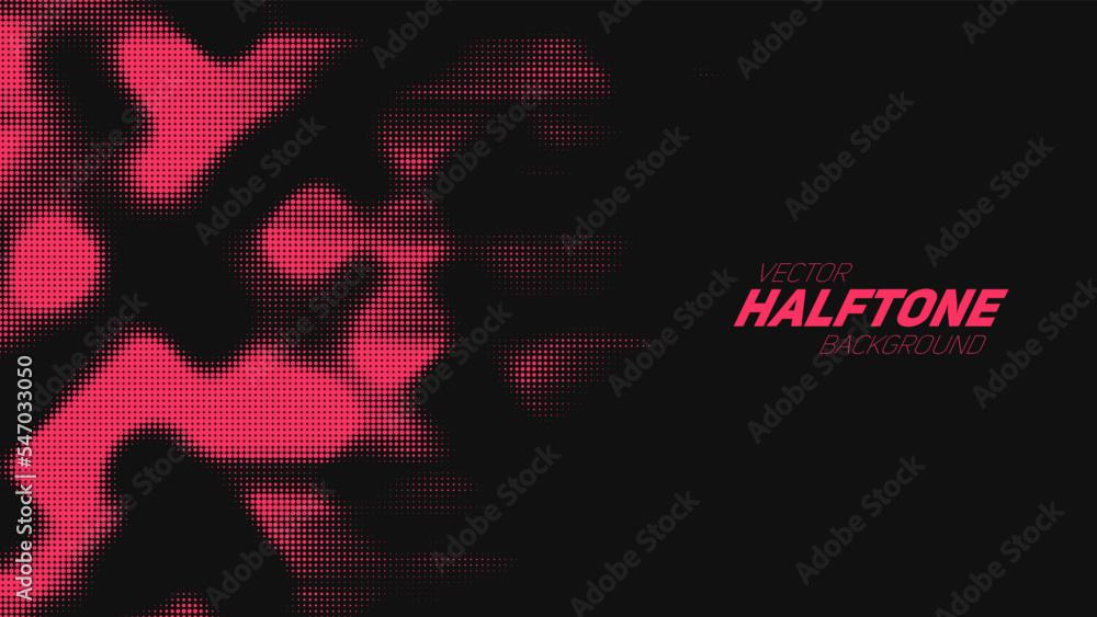 Aufkleber abstract vector torn red halftone background. scratched dotted texture element.