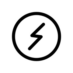 Electric energy icon design for future technology and environment issue