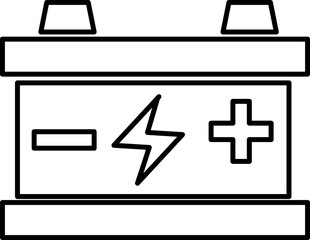 Fototapeta premium accu battery icon glyph style design on white background..eps