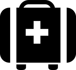 Obraz premium First aid box icon vector design template, medical bag icon ,simple design , perfect for all project..eps