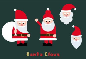 サンタクロースのイラスト・アイコン