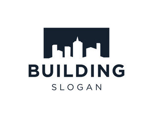 Logo about Building on a white background. created using the CorelDraw application.
