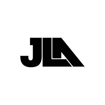 JLA letter monogram logo design vector