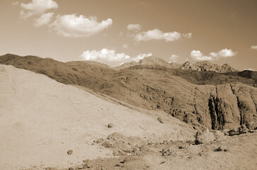 Desert of Sinai Peninsula, Egypt. Near Sharm El Sheikh