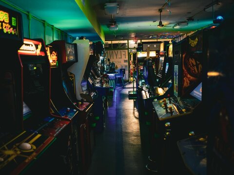 Inside of Flynn's arcade in Margate, Florida