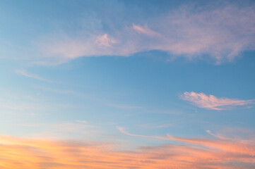 Naklejka na ściany i meble twilight sky with cloud division