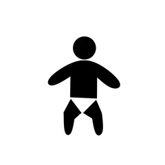 Baby icon vector illustration simple design