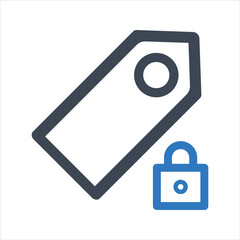 Tags locked icon