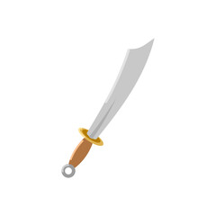 ancient sword illustration in flat style