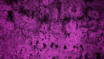 A textured purple concrete wall with a prominent vertical crack. 