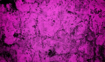 A textured purple concrete wall with a prominent vertical crack. 