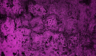 A textured purple concrete wall with a prominent vertical crack. 