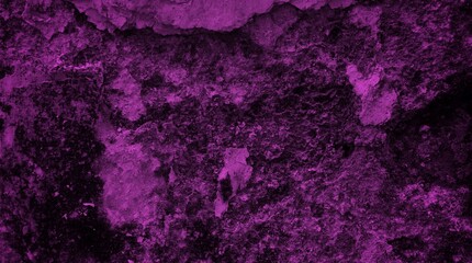 A textured purple concrete wall with a prominent vertical crack. 