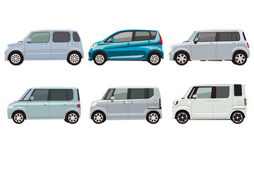 軽自動車セット　サイドビュー