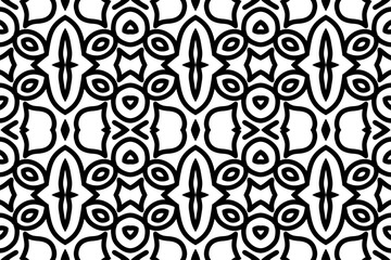 simple background. black and white seamless pattern