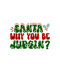 Retro Christmas Svg Bundle, Christmas Shirt, Santa Clause Svg, Christmas Png Bundle, Reindeer Svg, Retro Christmas Sublimation PNG, Groovy