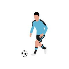 Obraz na płótnie Canvas soccer player silhouette