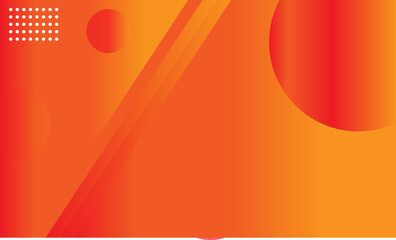 Minimal geometric background. Orange elements with fluid gradient. Dynamic shapes composition.